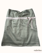 2000s green baby doll tube top