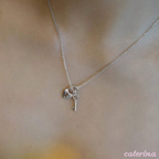 gold plated heart and lock key necklace
