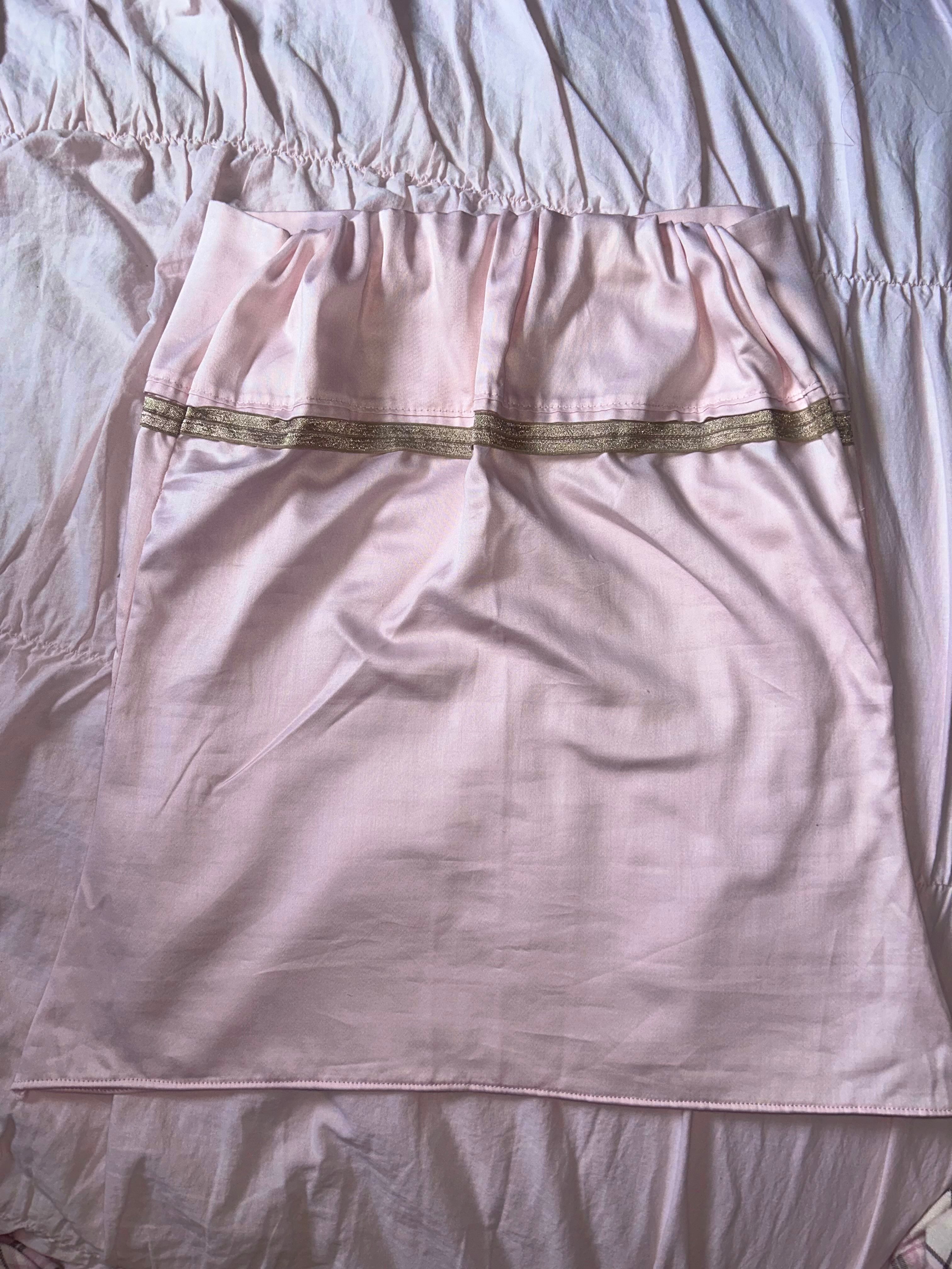 2000s pink baby doll tube top