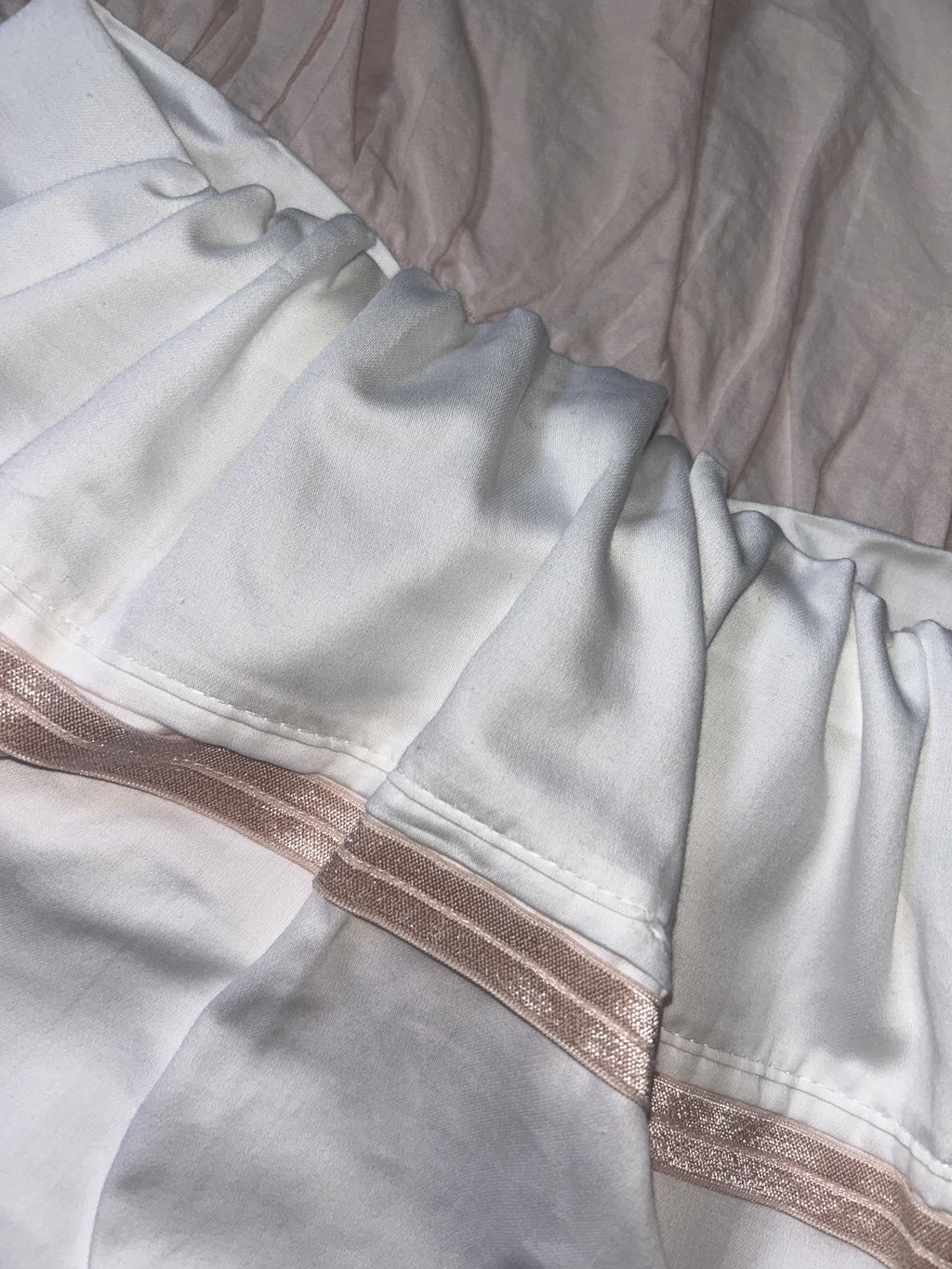 2000s white baby doll tube top