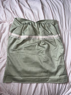2000s green baby doll tube top